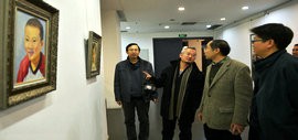 高清图：首届“天津美术学院教师作品双年展”拉开帷幕