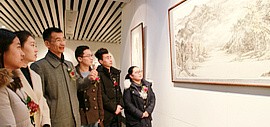 文雅在兹—著名山水画家姜金军中国画作品展在威海美术馆开幕