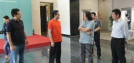 天津市委常委、宣传部长陈浙闽同志在天津画院参观调研