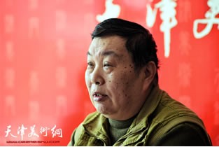 著名中国当代美术家张汝为做客天津美术网访谈