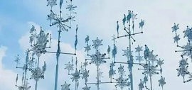 景育民教授大型动态艺术作品《雪舞·2022》在北京冬奥会主场馆闪亮登场