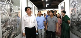 庆祝中国共产党成立100周年——天津美术学院继续教育学院学生优秀作品展开幕