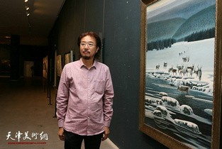 视频：雪国精灵·冯庆冰雪油画展在天津美术馆开幕