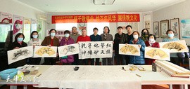 天津炜龙书画院走进欣苑公寓社区 弘扬传统文化共庆元宵佳节