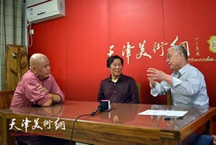 视频：马海方、张鸿飞、苏鸿升做客天津美术网