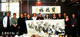 津门书画名家为宝德福开业25周年创作优秀书画作品
