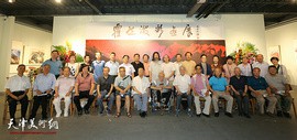 意象泼彩 随心运化——“霍然泼彩画展”在天津润松美术馆开幕