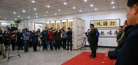高清图：“鱼水情”迎新春书画展在北辰书画院举办