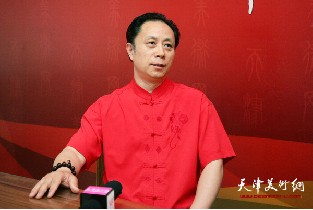 视频：著名画家张大功做客天津美术网 