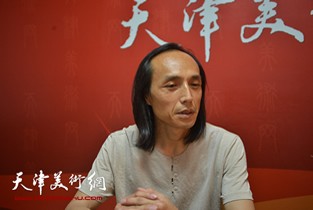 视频：著名画家万志新做客天津美术网