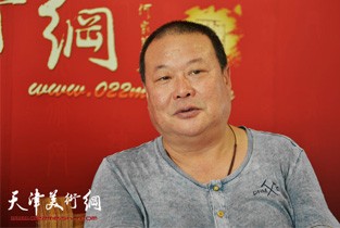 视频：著名书法家马孟杰做客天津美术网