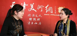 天津美术网书画名家访谈室落户津门文化旺地鼓楼 首期专访女画家李悦