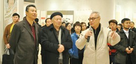 高清图：濠上观鱼—中华鱼文画书法绘画展在滨海新区开展