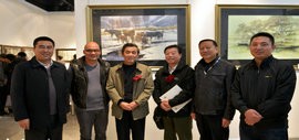 高清图：全国第六届钢笔画展在天津财经大学艺术馆举行