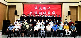 2022年八一建军节主题书画精品展在天津滨海新区美术馆开幕