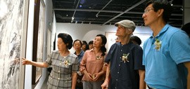 万花敢向雪中出——韩川野老蔡瑜中国画巡回展（天津）在天津美术馆开幕