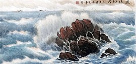 海洋画家郭文伟创作多幅作品向全国海洋强国建设者致敬