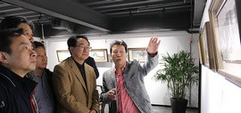 “寻隐——乐坚山水作品展”在荣宝斋（天津）中国书房开幕