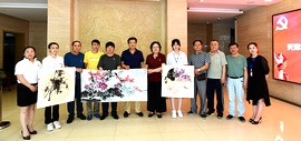 博纳英才公益组织与书画家走进天津市社会组织党群活动服务中心