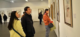 高清图：汇集书画精品 风云壮观—中国书画收藏精品展亮相天津美术馆