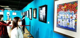 “山河无恙 风雨同心”天津市群众美术书法摄影优秀作品在市群艺馆展出