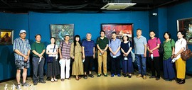 庆祝中国人民解放军建军93周年—“艺路寻梦”万栩、刘志平油画展在群艺馆开幕
