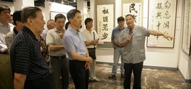 高清图：纪念抗战胜利70周年—共和国将军书画展在津开展