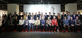 “砥砺前行——五位艺术家作品联展”在空港经济区文化中心开幕