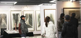 高清图：原·本无界—柏瑞当代水墨作品展在天美时代展出