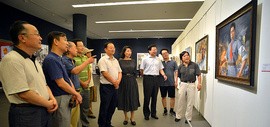 庆祝中国人民解放军建军90周年天津市美术作品展在天津美术馆开展