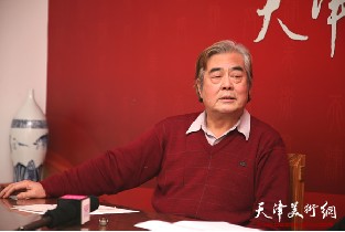 视频：著名书画家陈连羲做客天津美术网