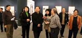 高清图：文化协同 共画发展-京津冀美术名家邀请展在天津美术馆开幕