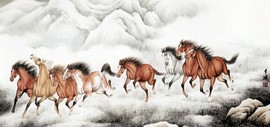 高清图：驰雪追风新画境——李澜谈雪景鞍马题材创作