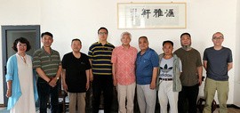 天津书画家到访张法东艺术工作室参观交流