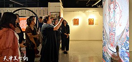 “西玉成唐——热贡唐卡艺术展”在天津市河西区文化馆开幕