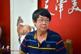 视频：著名画家毓岳做客天津美术网