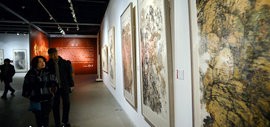 高清图：贺岁丙申—天津画院迎春美术作品展在天津美术馆开展