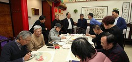 津门书画名家与京剧名角票友齐聚一堂新春雅集迎春纳福