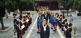 高清图：第三届祭奠孟母孟子大典在天津文庙举行