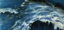 大海的呼唤 时代的赞歌 ——略谈郭文伟焦墨海洋画的艺术跨越
