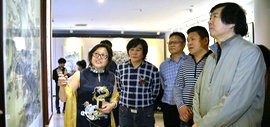 高清图：津门画坛“黑马”冯海娇中国画作品全球巡展天津汇报展开幕