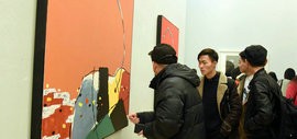 高清图：版上行—天津美术学院版画系教师作品展在中国美术馆开幕