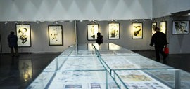 高清图：“王明亮、王振德艺术展”在天津图书馆展出