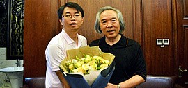 青年书画家徐群拜霍春阳教授为师 追逐自己更高的艺术梦想