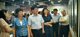 高清图：河北区纪念建党95周年书画作品展在鸿德艺术馆开幕