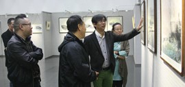 高清图：丹青缘—唐睿、何宁、杜小龙水墨三人展在天津图书馆开展