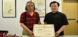 著名画家霍春阳受聘陈少梅艺术研究会终身艺术顾问