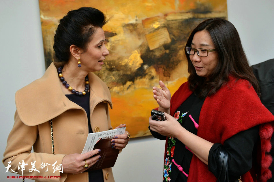 澳大利亚驻华使馆新闻文化二秘梅珍妮与观众交流。