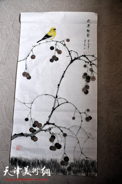 王东风在临沂创作的画作。
