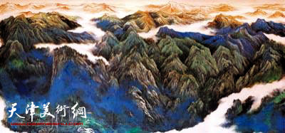 万鼎山水画